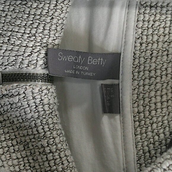 Sweaty Betty Women's Restful Boucle Half Zip Sweatshirt Light Gray Size 4-6 | - Picture 10 of 10